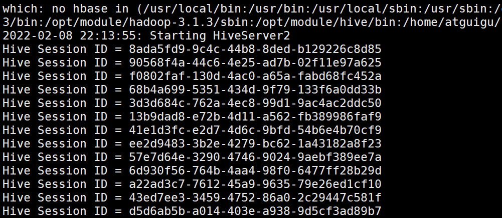 使用元数据服务的方式访问 Hive  使用 JDBC 方式访问 Hive