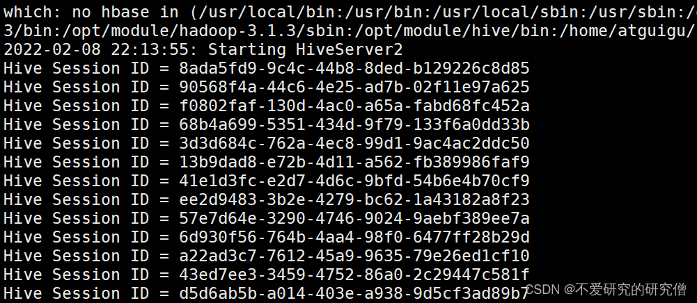 使用元数据服务的方式访问 Hive  使用 JDBC 方式访问 Hive