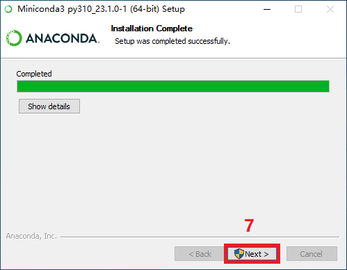 Miniconda安装步骤7