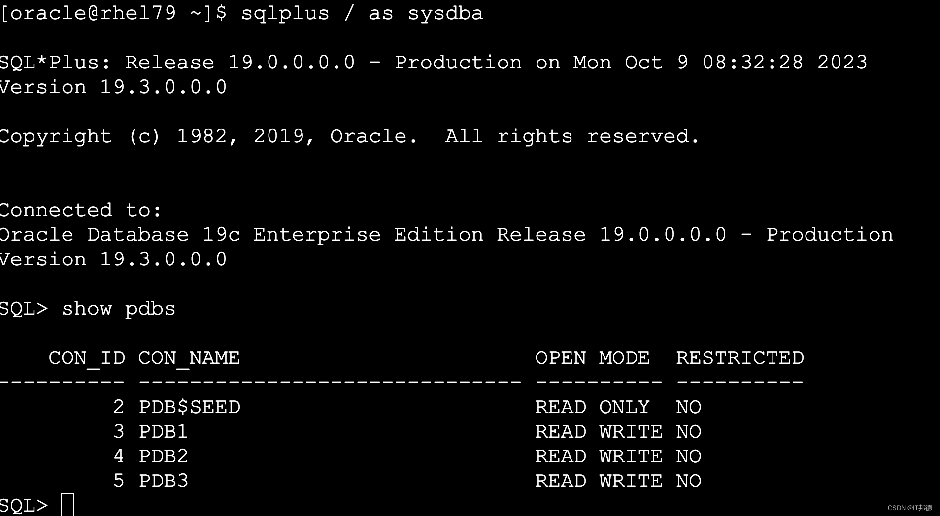 【德哥说库系列】-Oracle 19C容器数据库日常管理