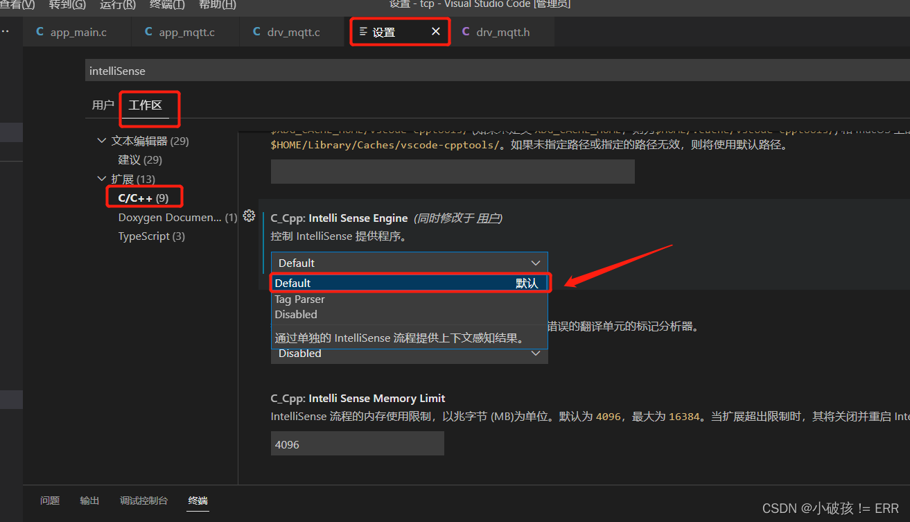 VS Code结构体无法正确引出成员变量