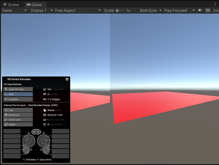 【Unity】【VR】如何用键鼠模拟VR输入