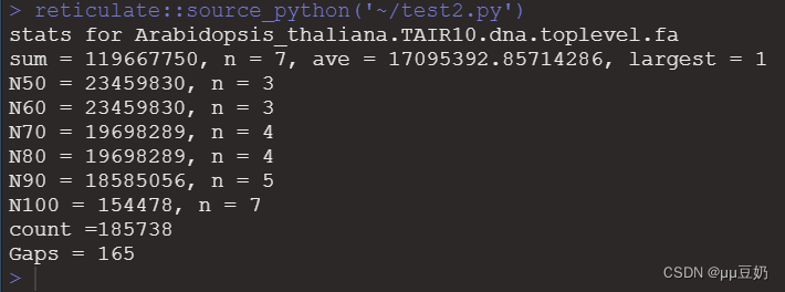 从基因组获取fasta文件并计算Nx0脚本