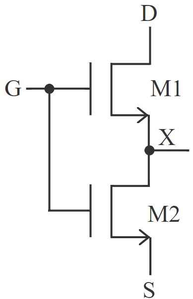 图1 MOS管M1和M2串联