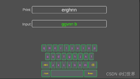 【Unity实战100例】Unity内部软键盘输入制作