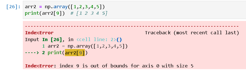 python-列表、元组、数组、张量的索引，其实可以超过各个维度上的shape大小；index out of range错误只会发生在索引单个 ...