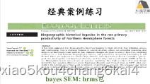 结构方程模型（SEM）在生态学领域中的实践