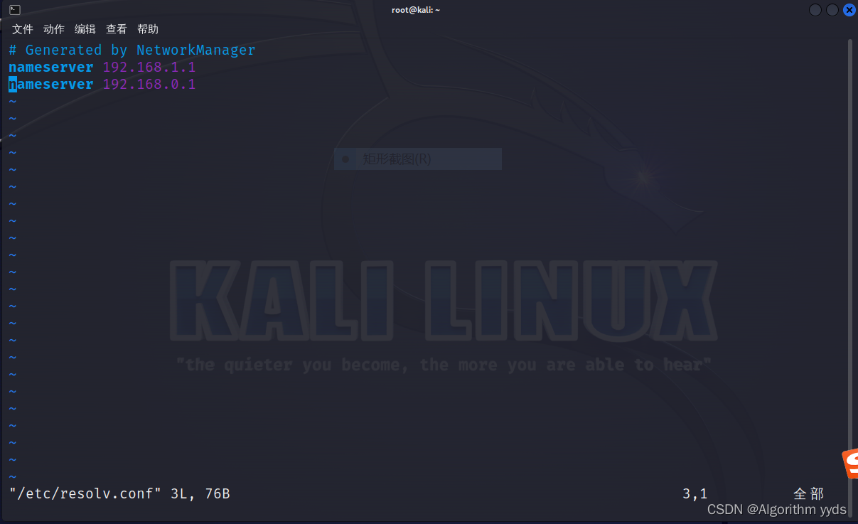 1.2 Kali Linux的网络配置