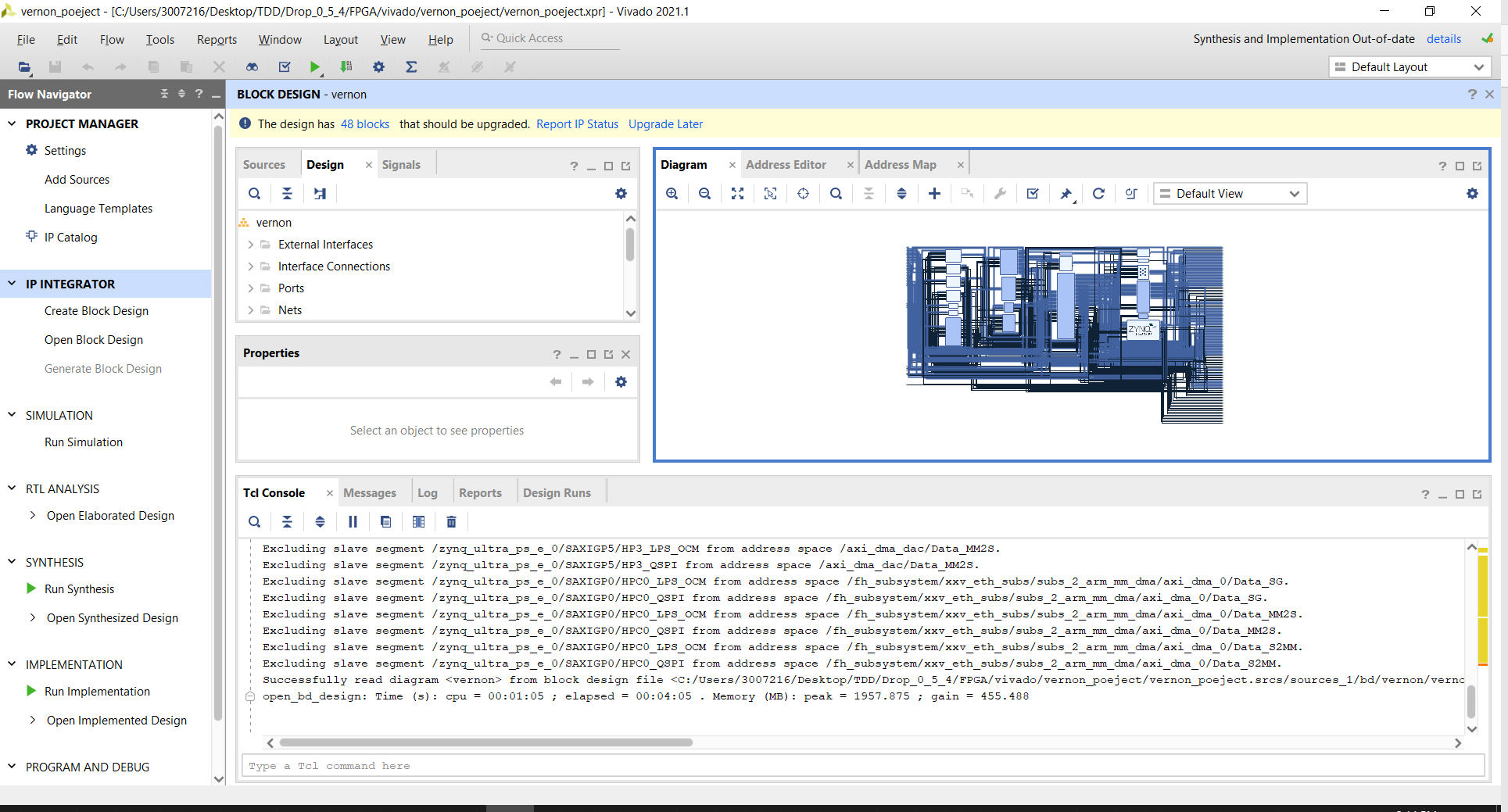 Vivado block design 导出与导入（tcl文件的生成与载入）_vivado导出block designCSDN博客