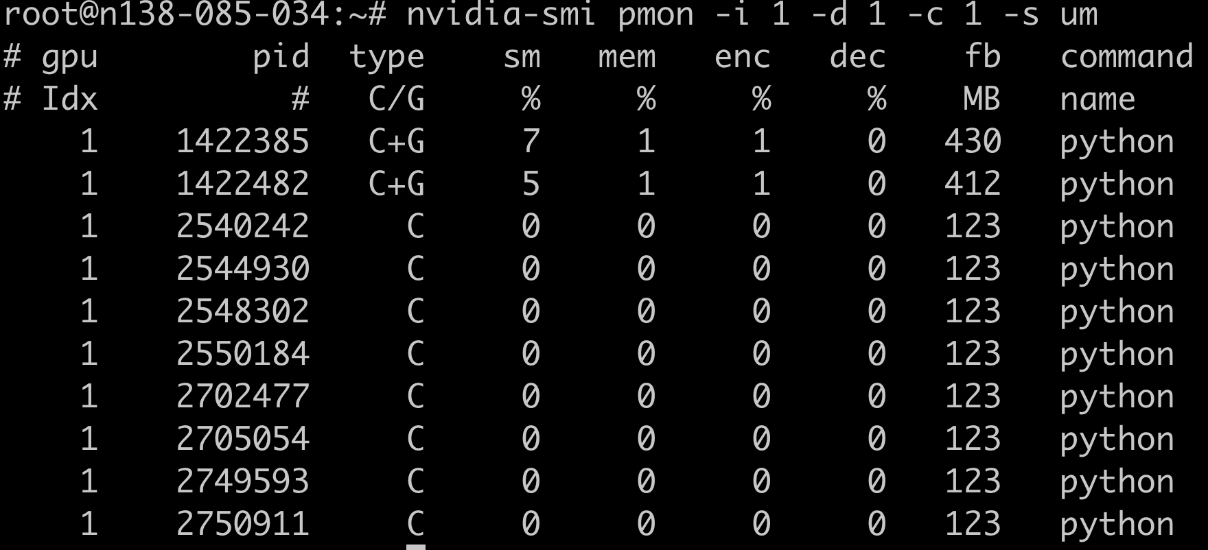 NVIDIA GPU 常用操作_fb memory usage-CSDN博客