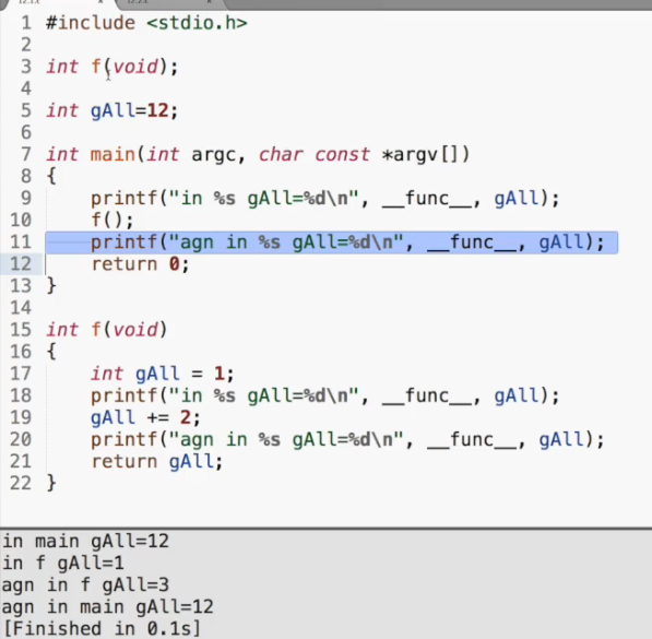 C language local variables (ordinary local variables, and static local ...