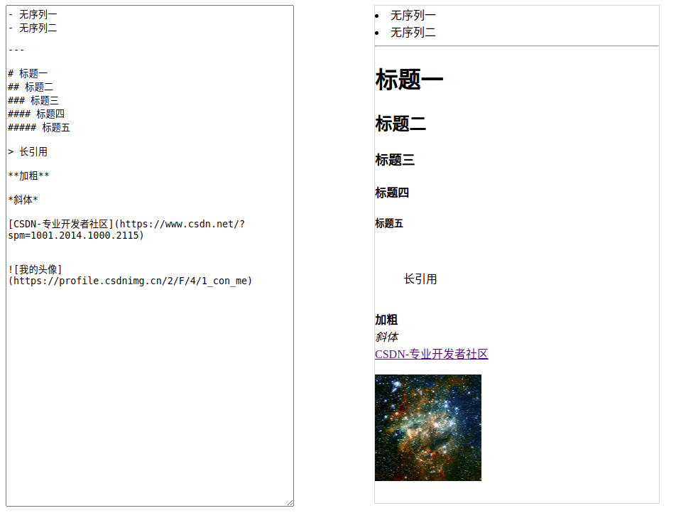 一个非常简单的Markdown解析器示例图