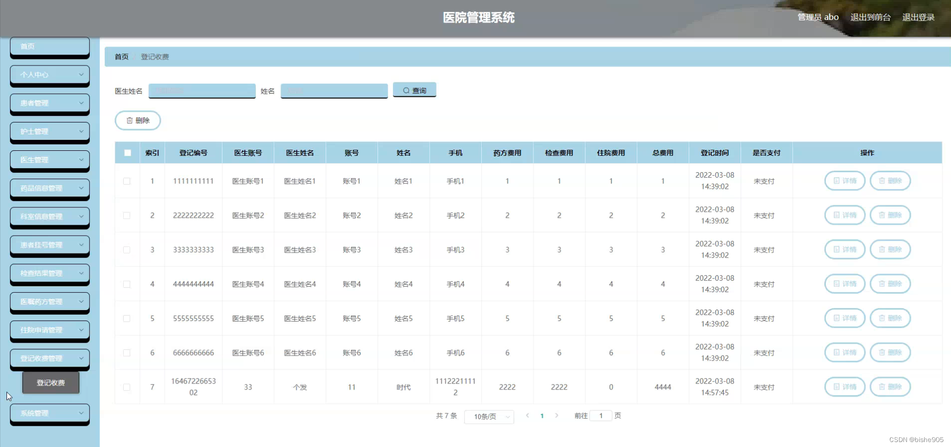 java计算机毕业设计ssm医院管理系统3w16k（附源码、数据库）