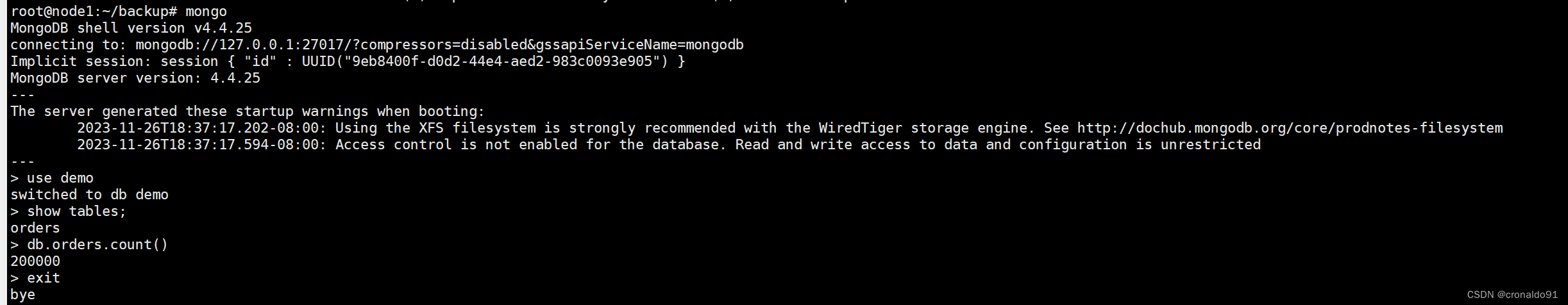 数据库应用：MongoDB 数据备份与恢复
