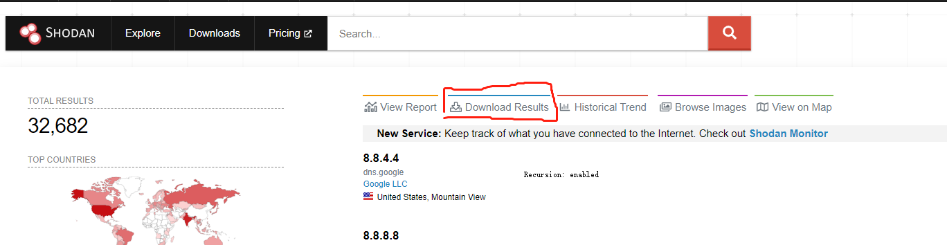 shodan 简单使用教程