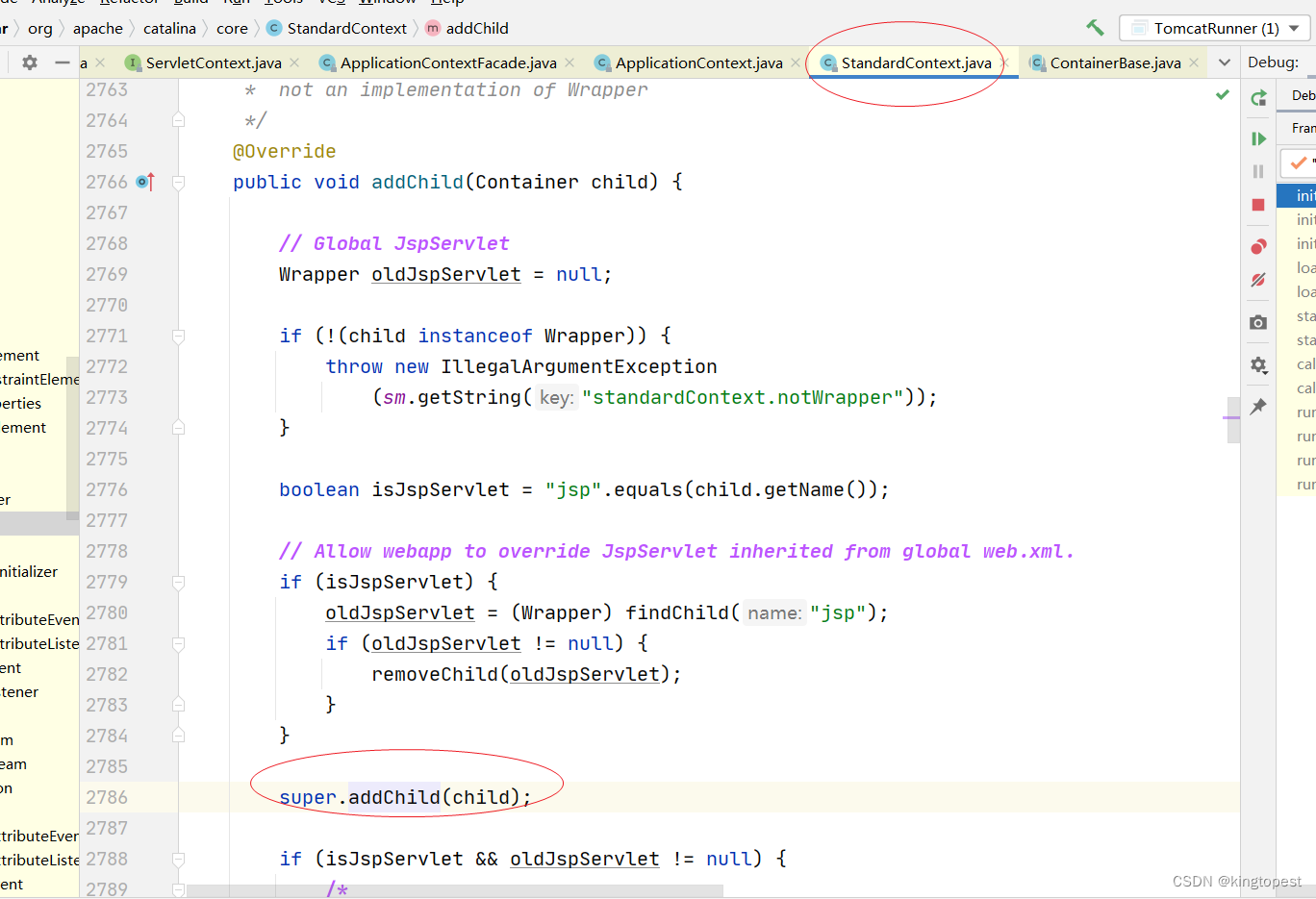 源码解析tomcat回调springmvc servlet init方法的原理