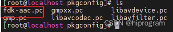 在/usr/local/lib/pkgconfig/