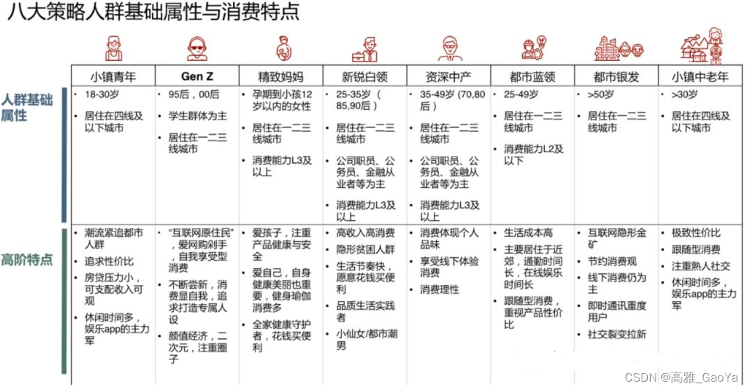 天猫大快消八大策略人群京东十大靶向人群（靶群）简介