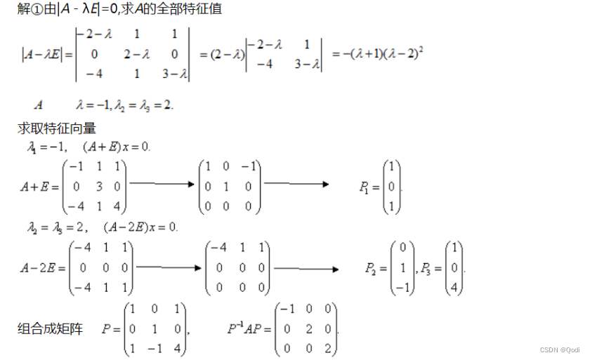 线性代数（五） | 矩阵对角化 特征值 特征向量