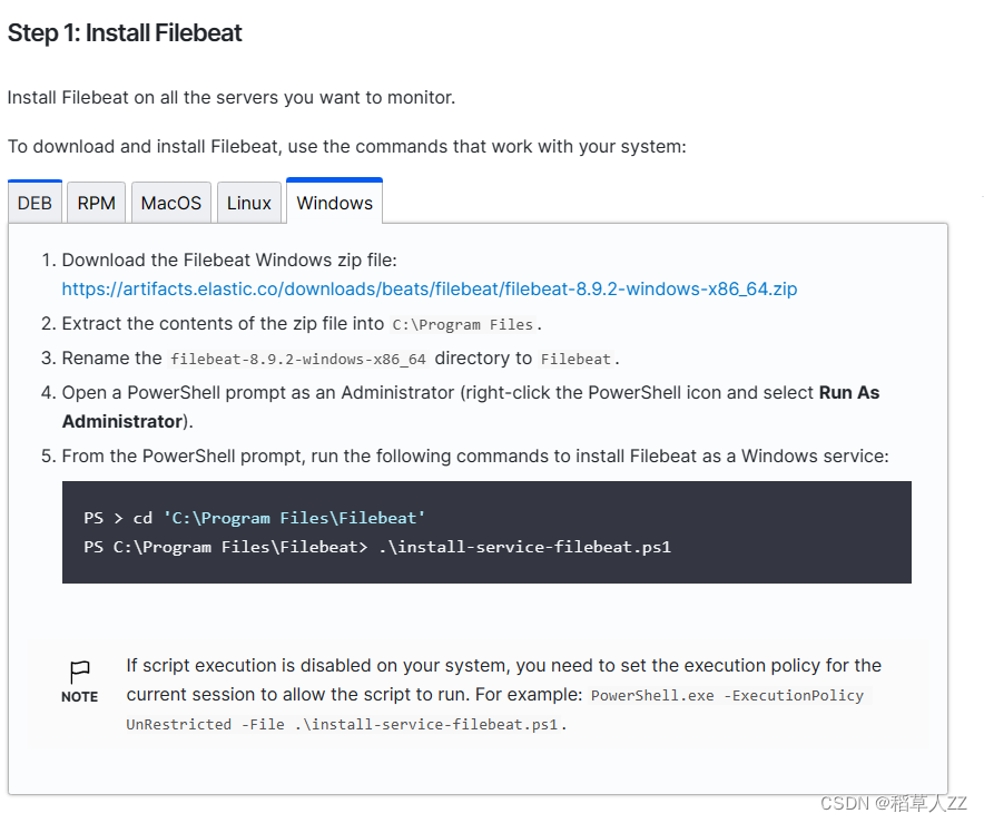 filebeat（8.9.0）采集日志到logstash，由logstash发送的es