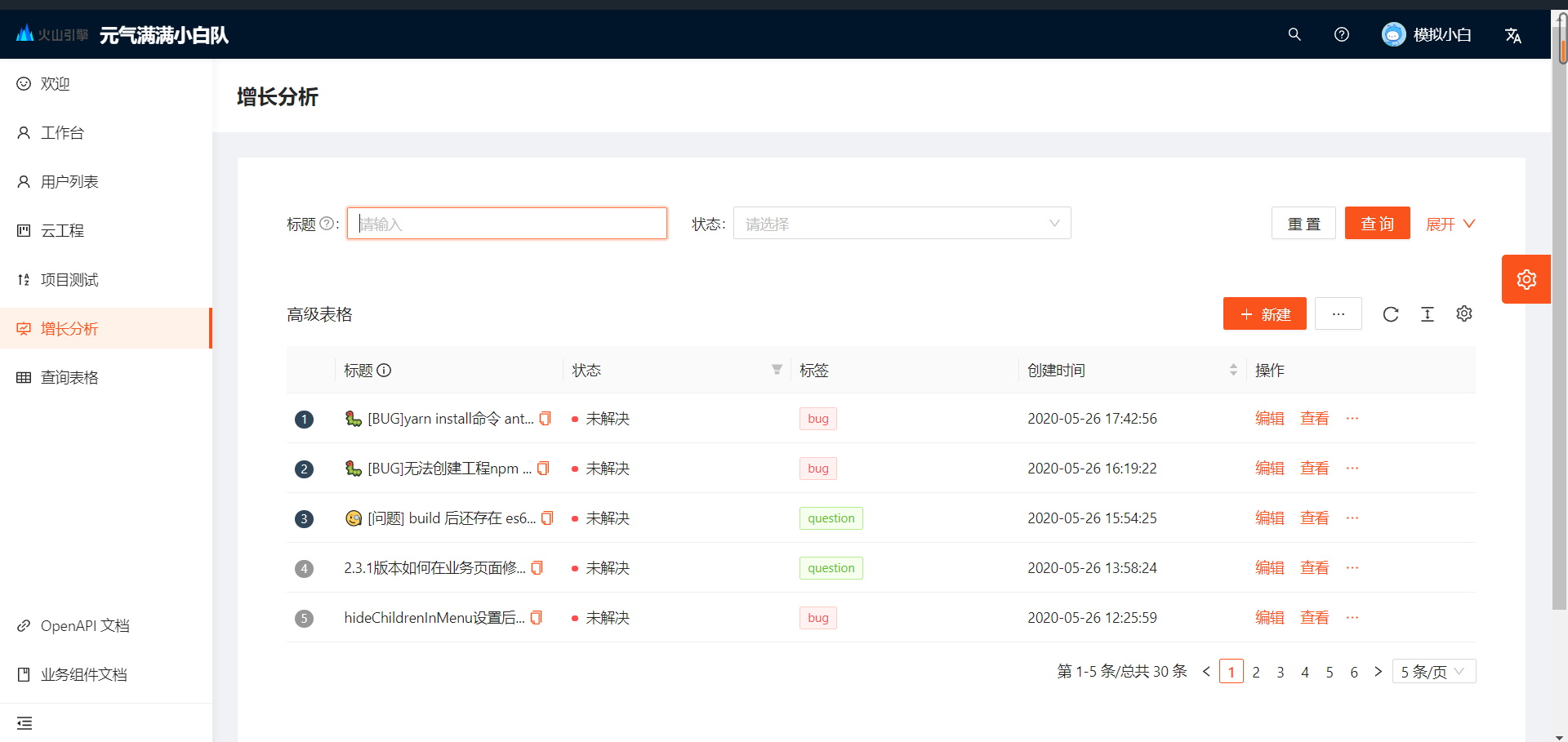 使用antdpro创建基于react的管理后台学习笔记3上火山引擎后台管理