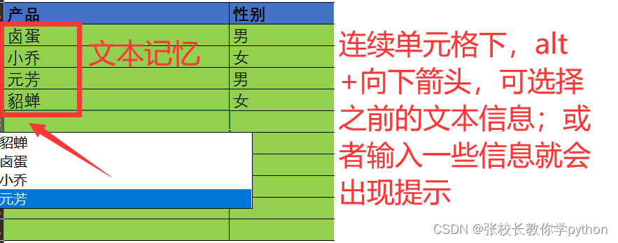 认识excel篇2之如何快速输入数据