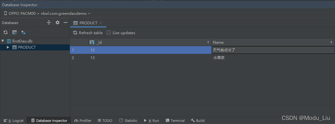 Android Studio功能 - Database Inspector 调试数据库-CSDN博客