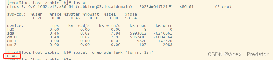 centos7查看磁盘io