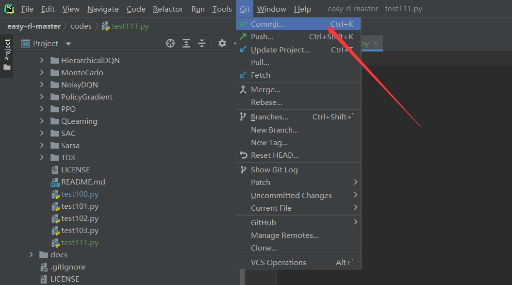 Git系列(2)pycharm使用git提交代码_pycharm git提交代码-CSDN博客
