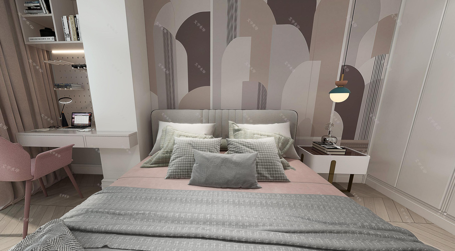 java实现图片添加文字水印,图片水印-平铺