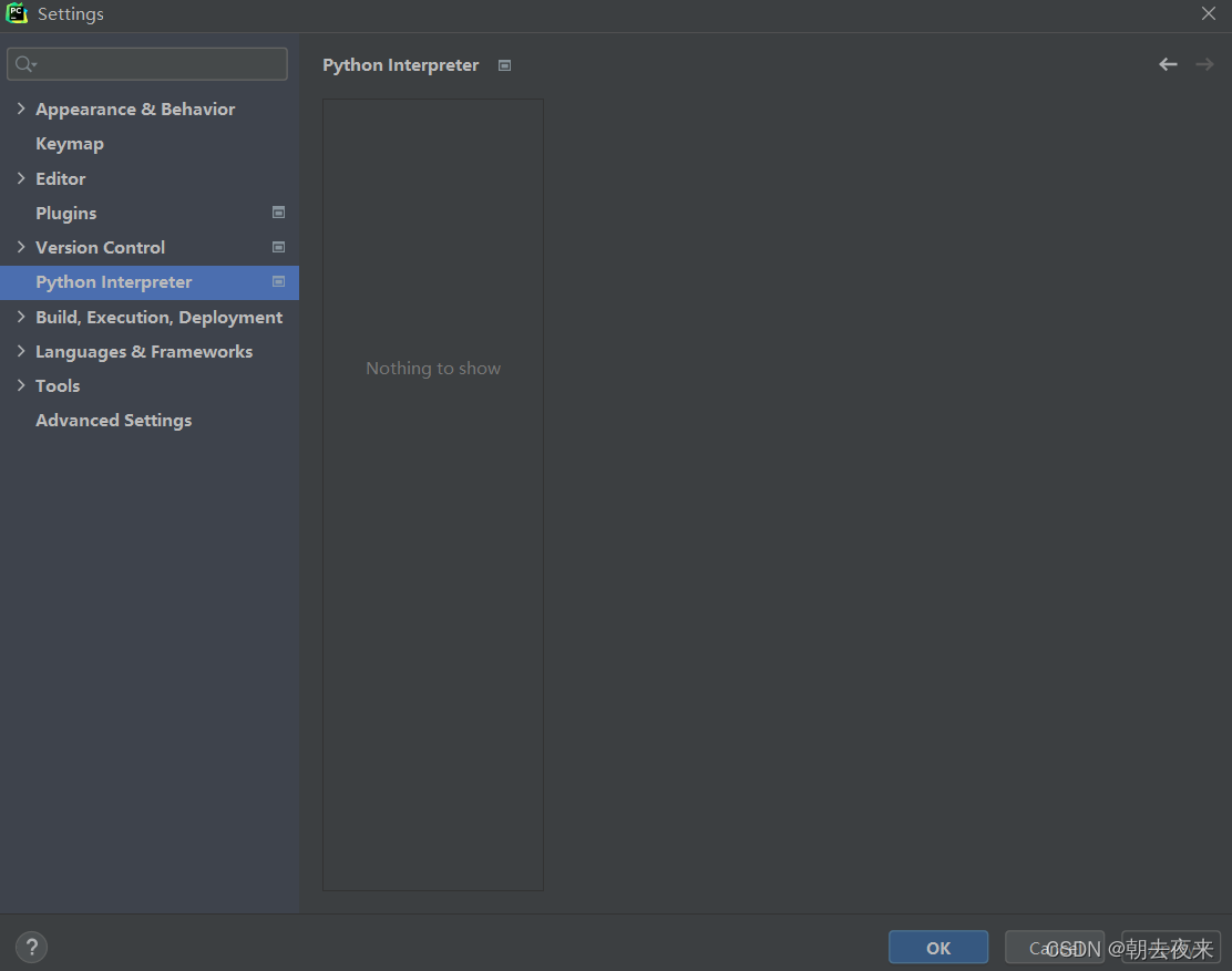 pycharm python interpreter是空的_python解释器库空白-CSDN博客