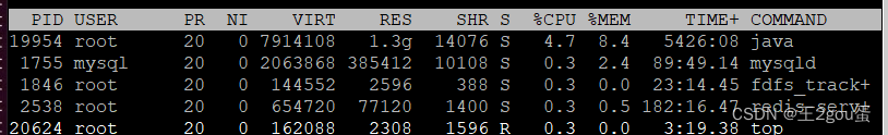 linux-centos7 常用的基本命令--top