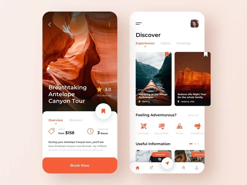 Travel service - Mobile App by Anastasia