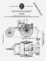 图1：世界上第一个汽车专利证书，卡尔·本茨，1886年 
