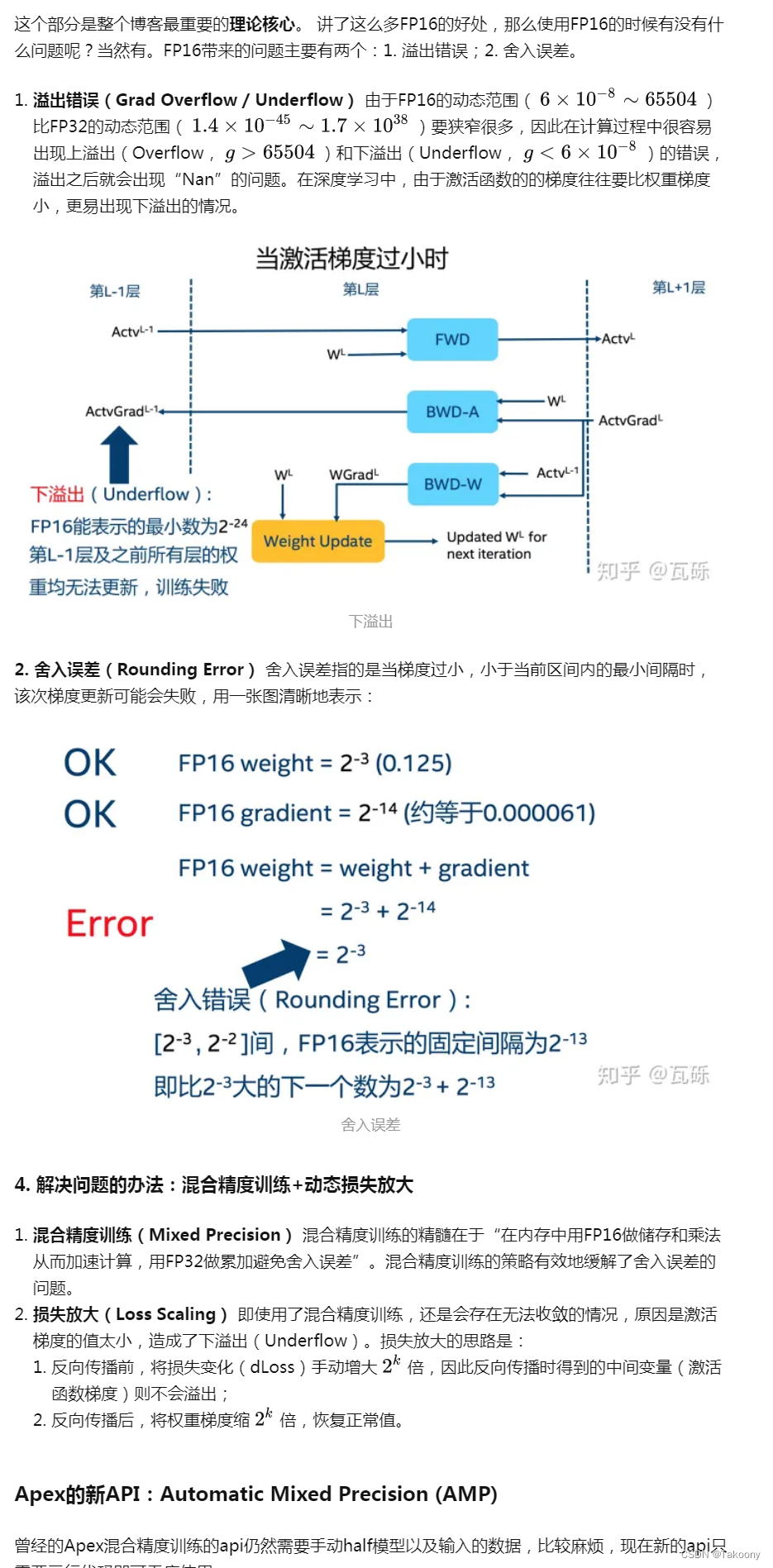 混合精度训练中的内存占用