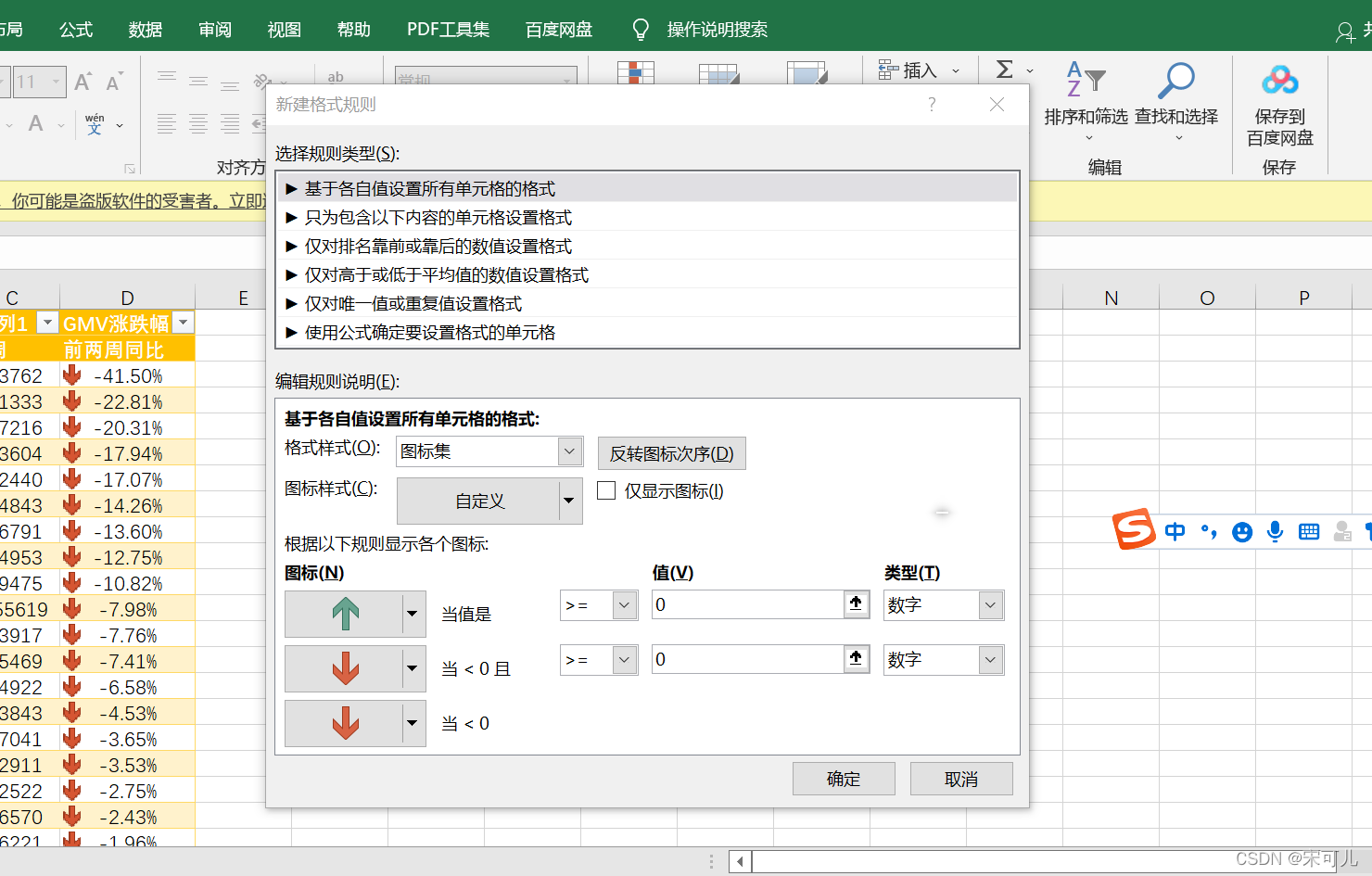 excel 怎么设置图标集,以及图标集的设置_图标集怎么设置-CSDN博客