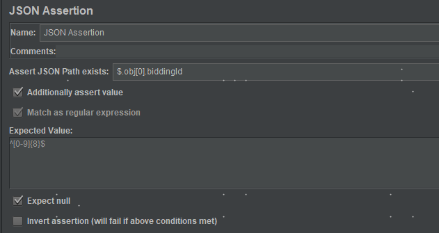 jmeter-断言-JSON Assertion