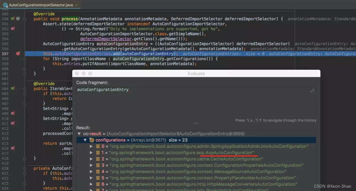 Import configuration class