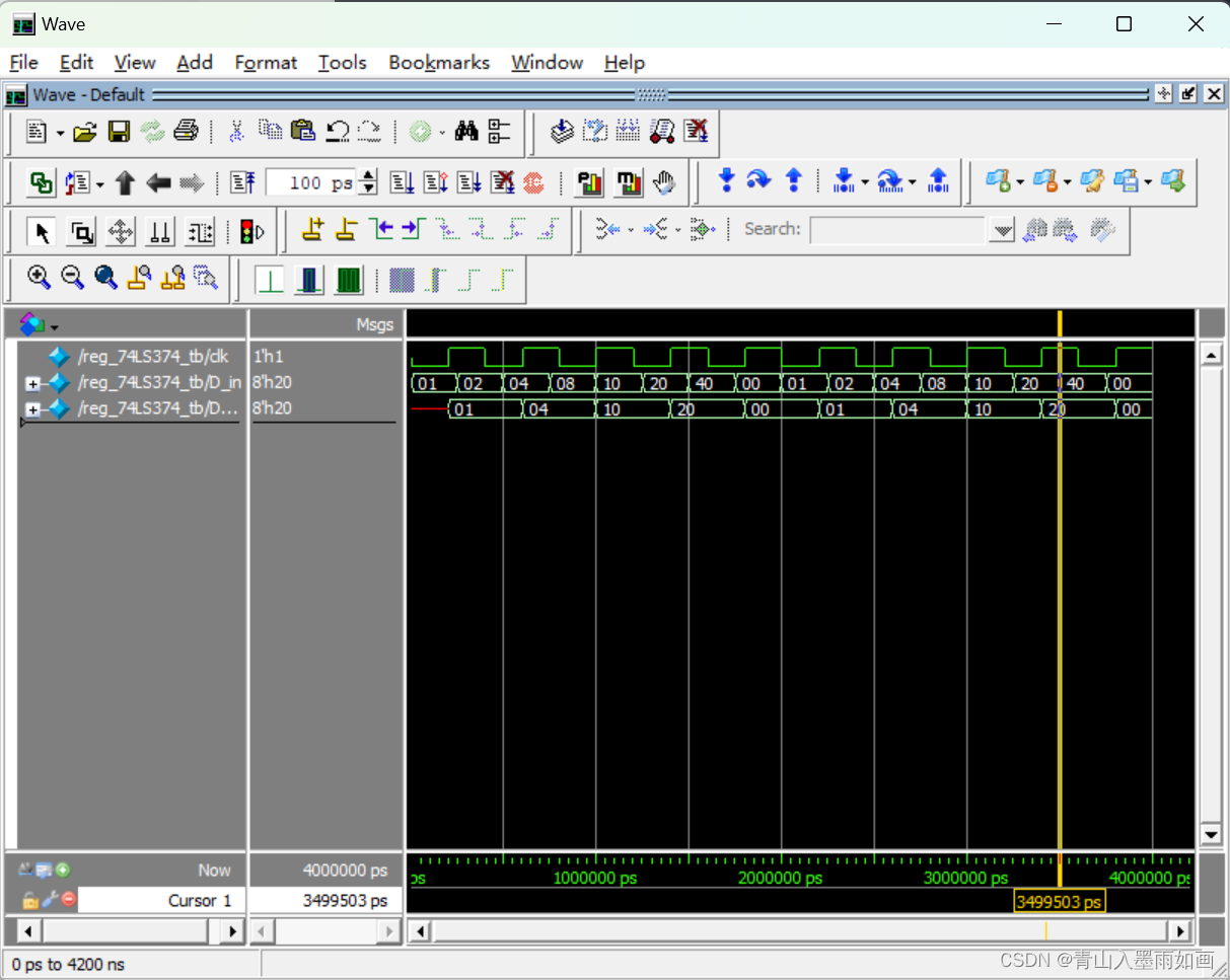 北邮22级信通院数电：Verilog-FPGA（9）第九周实验（4）实现寄存器74LS374