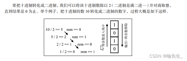 十进制转二进制