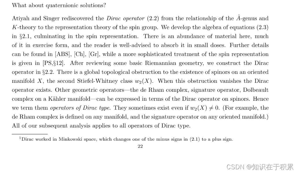 The Dirac Operator