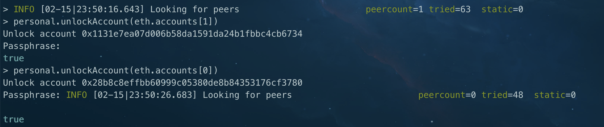 Geth --- Error: authentication needed: password or unlock-CSDN博客