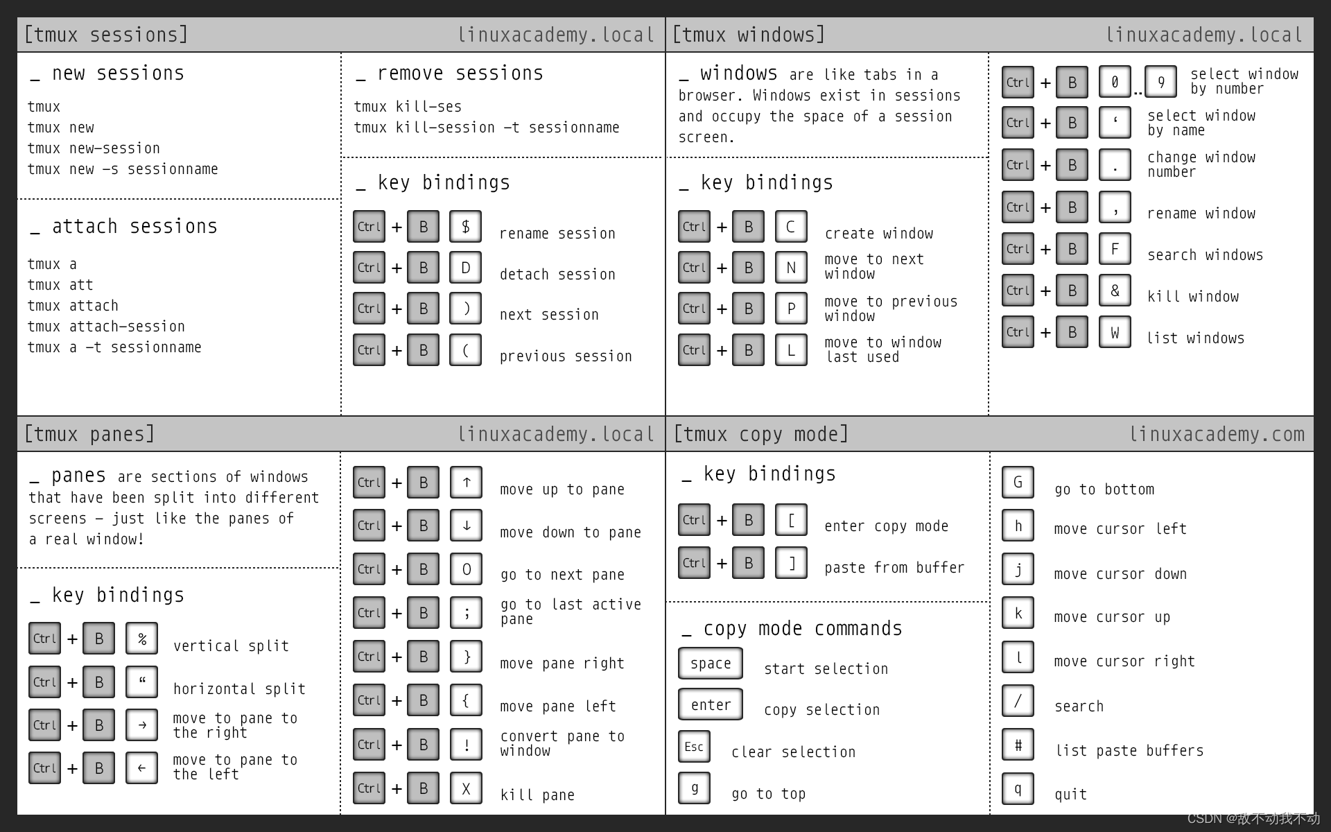 Tmux 命令图