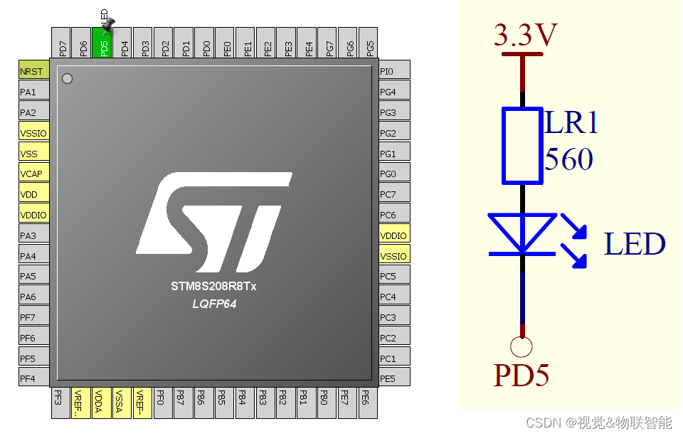 STM8开发实例-点亮LED_stm8程序-CSDN博客