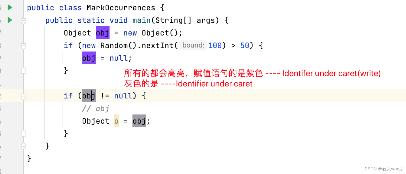 Intellij IDEA设置“选中变量或方法”的背景颜色、字体颜色（Mark Occurrences）