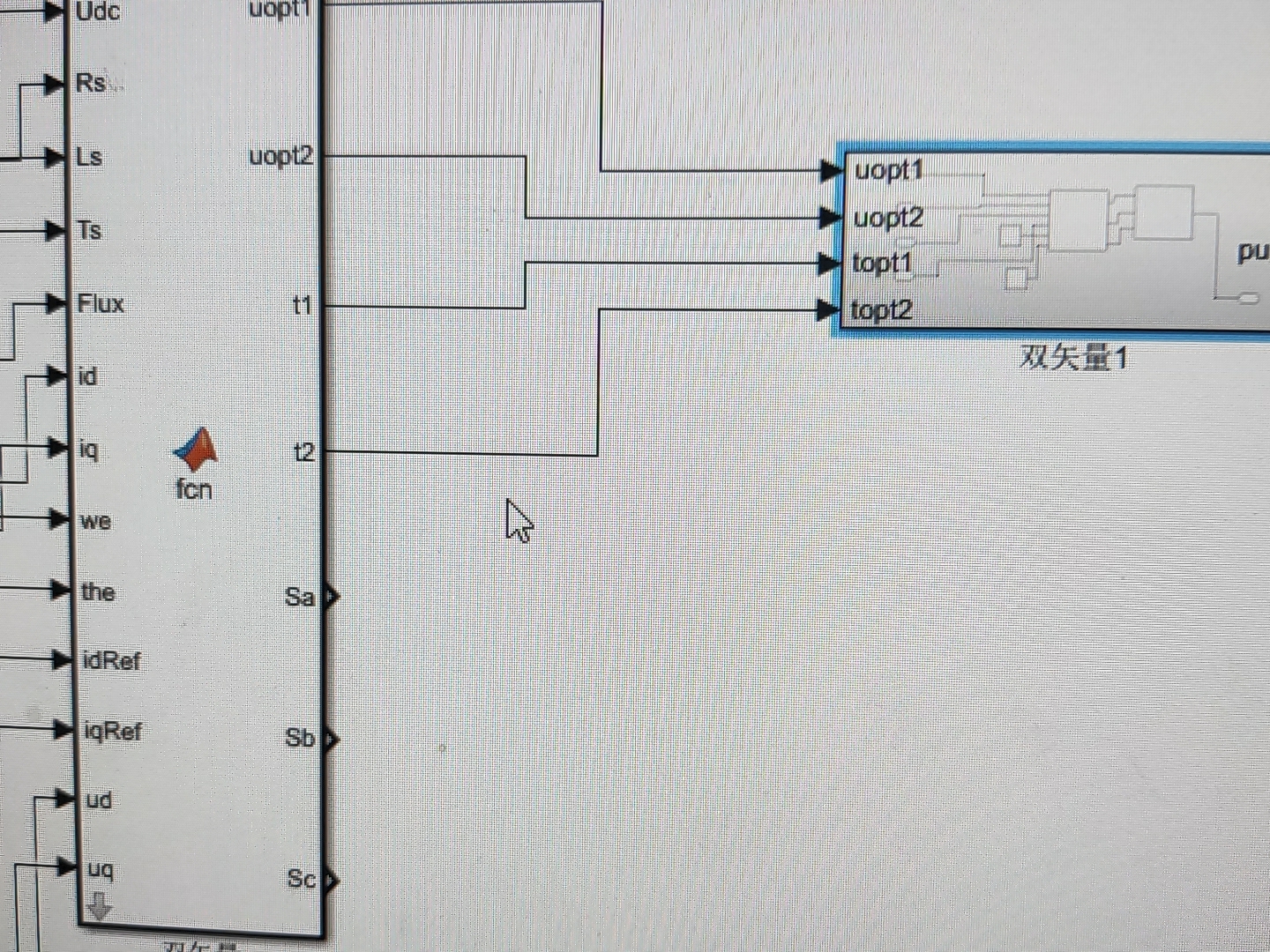 永磁同步电机模型预测控制仿真模型，有三矢量，双矢量，占空比矢量三种，效果不错