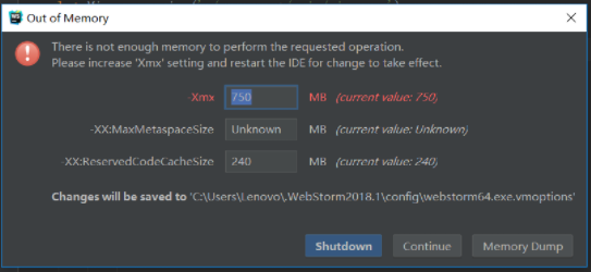 解决There is not enough memory to perform the requested operation……-CSDN博客