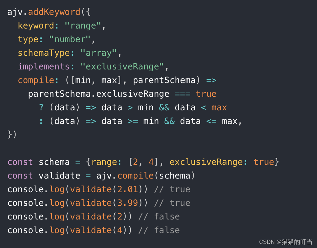 these parameters are deprecated, see docs for addKeyword