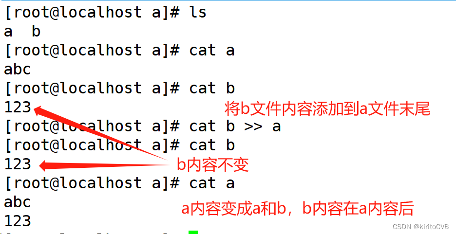 linux使用cat合并两个文件