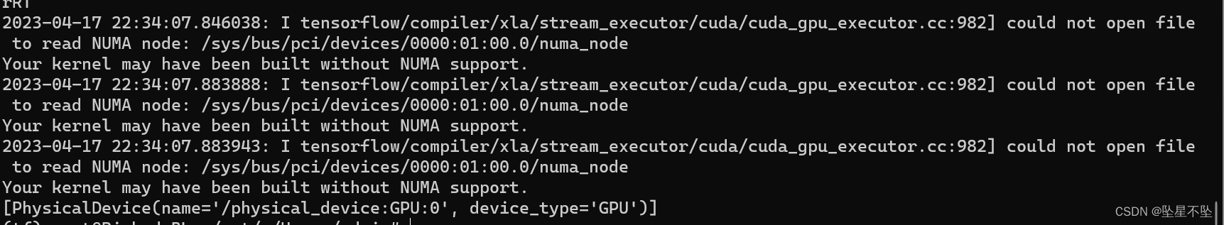 TensorFlow GPU不可用，WSL2安装